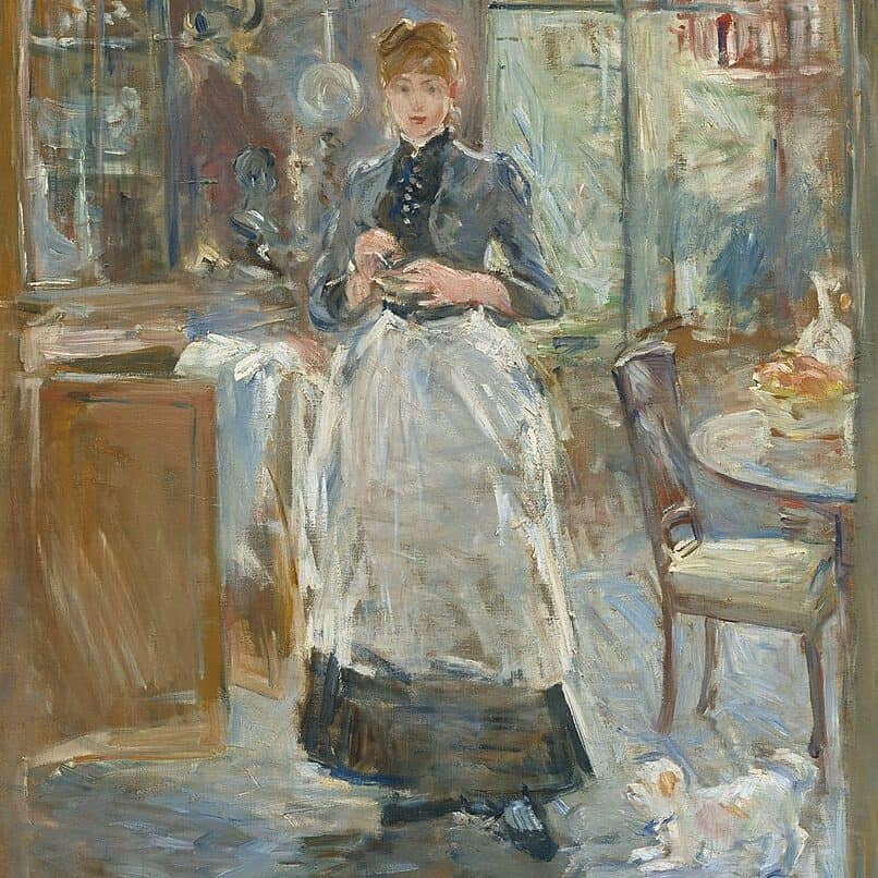 Berthe Morisot, Dans la salle à manger (ca. 1875)