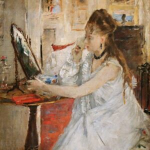 Berthe Morisot - Jeune femme se poudrant (1877)