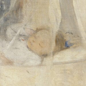 Berthe Morisot - Le Berceau (1872), Détail