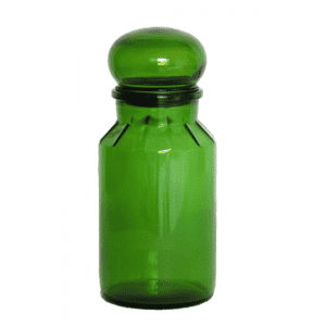 Bocal ancien en verre vert