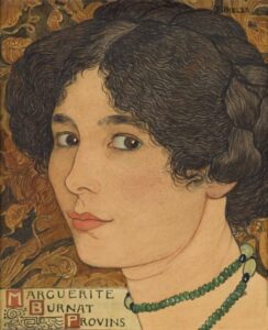 Portrait de Marguerite Burnat-Provins par Ernest Biéler, vers 1094