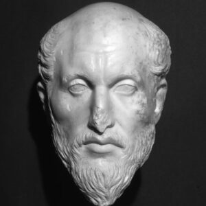 Buste romain de Plotin en marbre