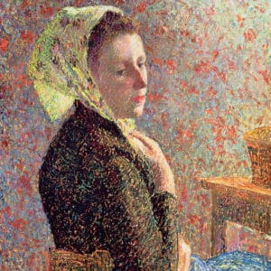 Camille Pissarro - Femme portant un foulard vert (1893)