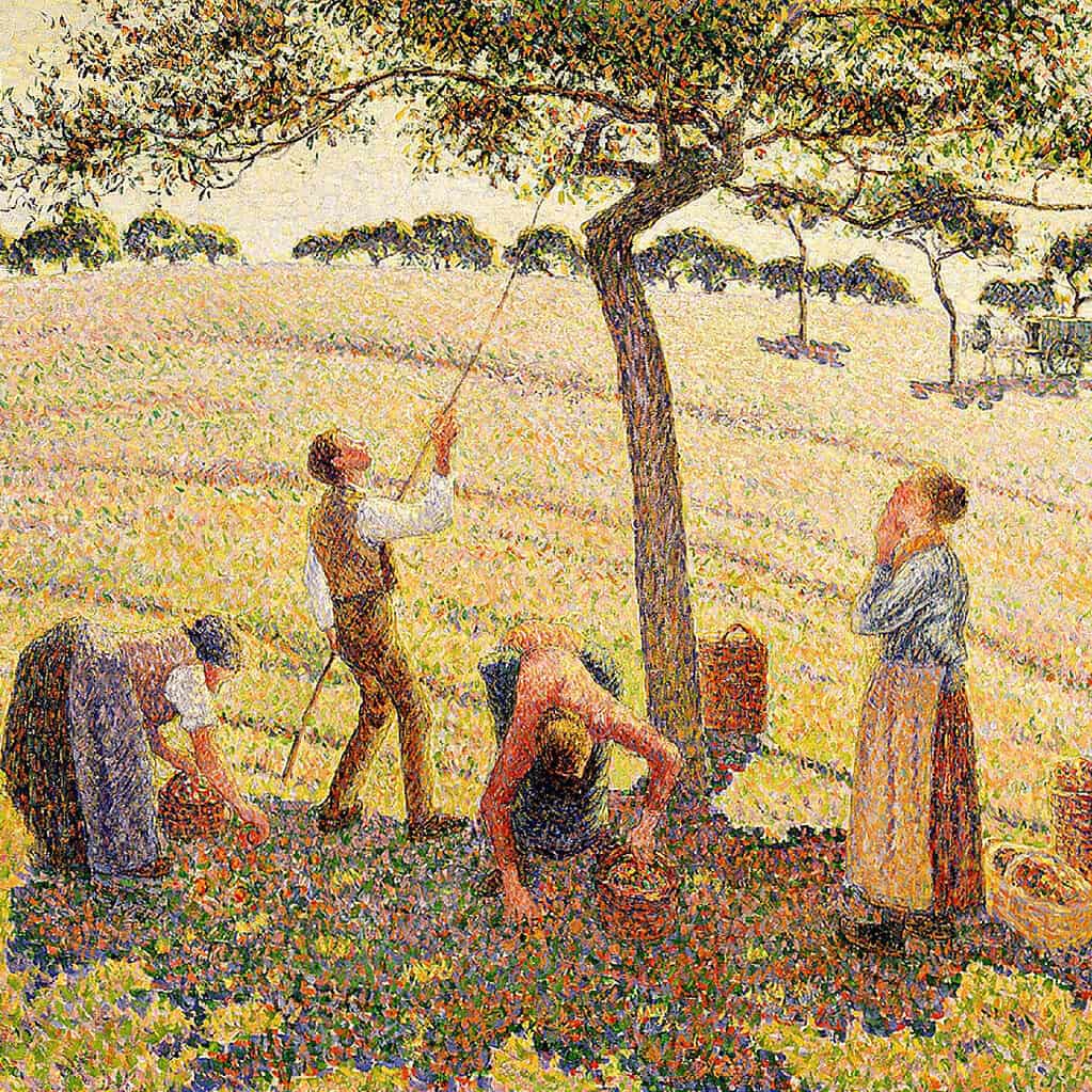 Camille Pissarro, La Récolte des pommes à Éragny