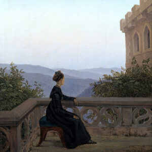 Carl Gustav Carus, La femme sur le balcon (1824)