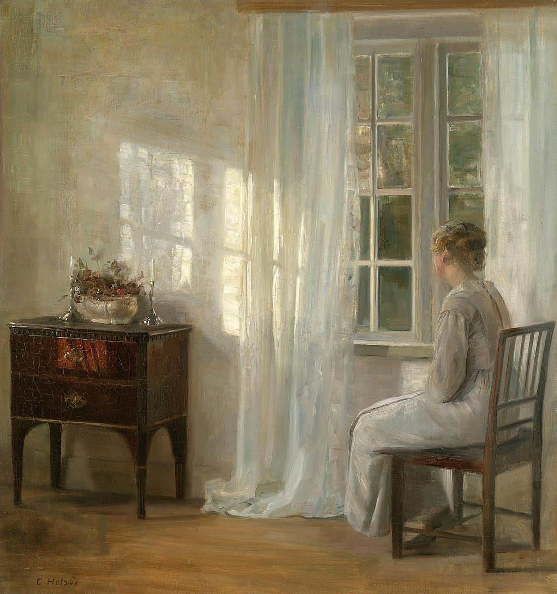 Carl Holsoe - Waiting by the window (avant 1935)