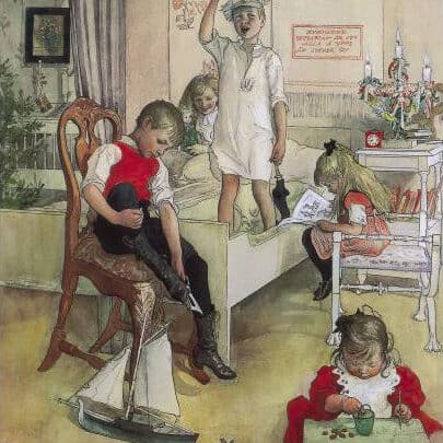 Carl Larsson - Matin de Noël (1894)