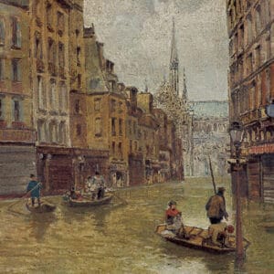 Carlo Brancaccio - Inondation à Paris (1910)