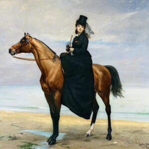 Carolus-Duran : Portrait équestre de Mademoiselle Croizette