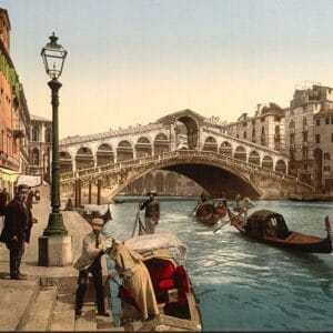 Carte postale de Venise au XIXe