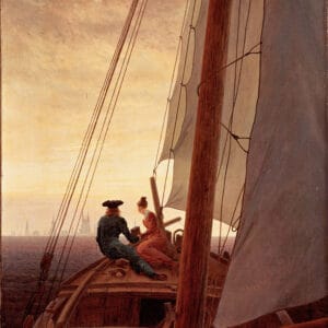 Caspar David Friedrich : Sur le voilier