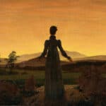 Caspar David Friedrich (1774–1840) - Femme devant le coucher de soleil