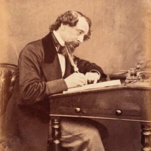 Charles Dickens à son bureau (1858)