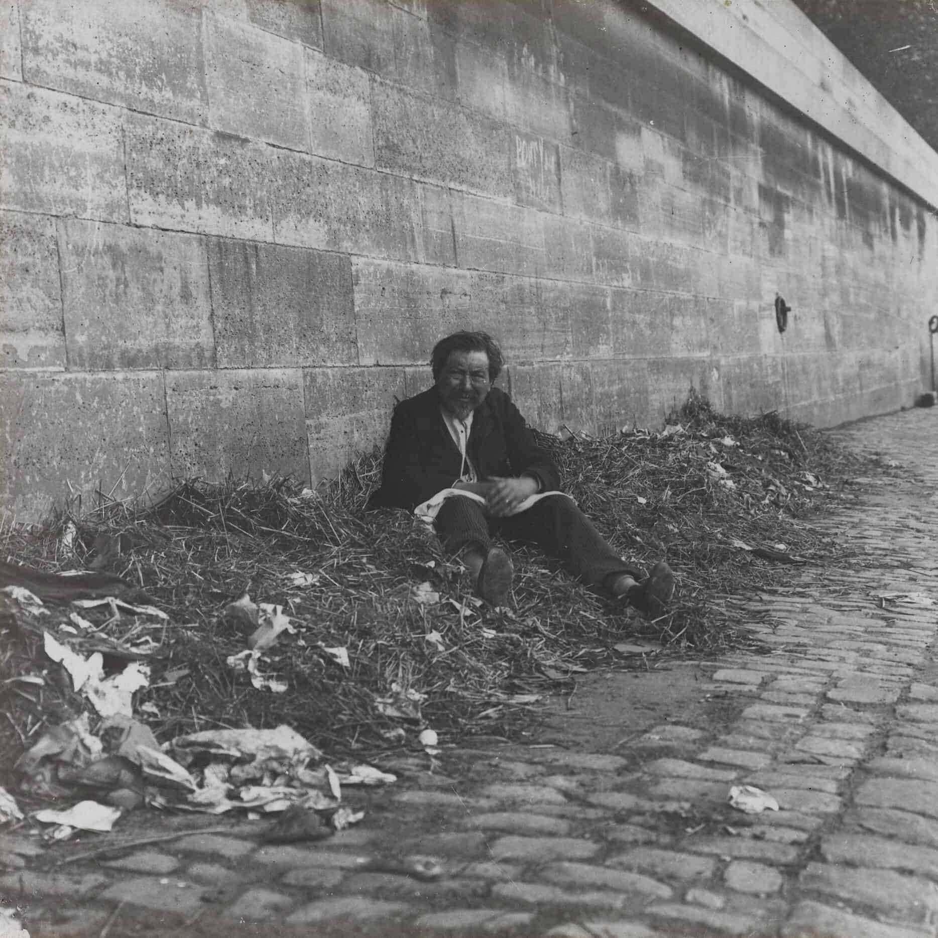 Charles Lansiaux, Berge de la Seine. Gîte d’un miséreux (191?)