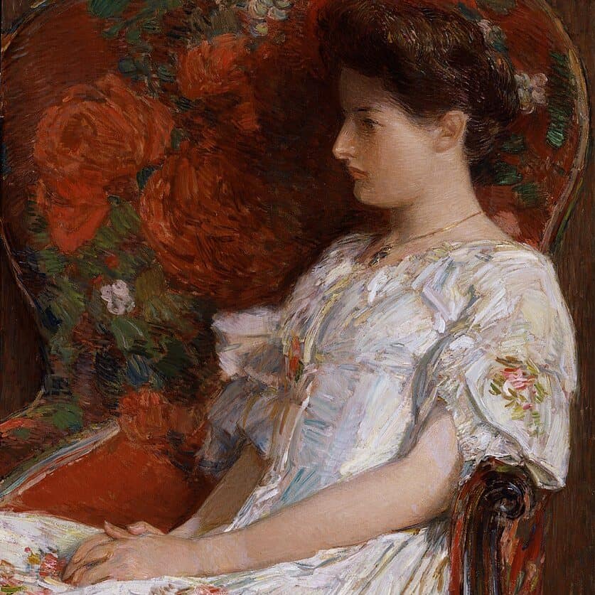 Childe Hassam - La Chaise victorienne (The Victorian Chair), 1906