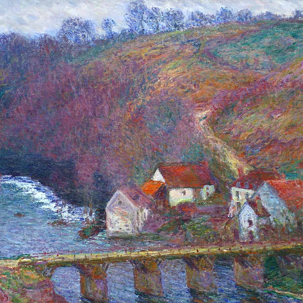 Claude Monet - La Grande Creuse au Pont de Vervy (1889)