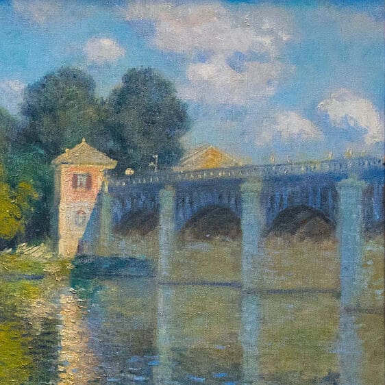 Claude Monet - Le Pont d'Argenteuil (1874), Détail