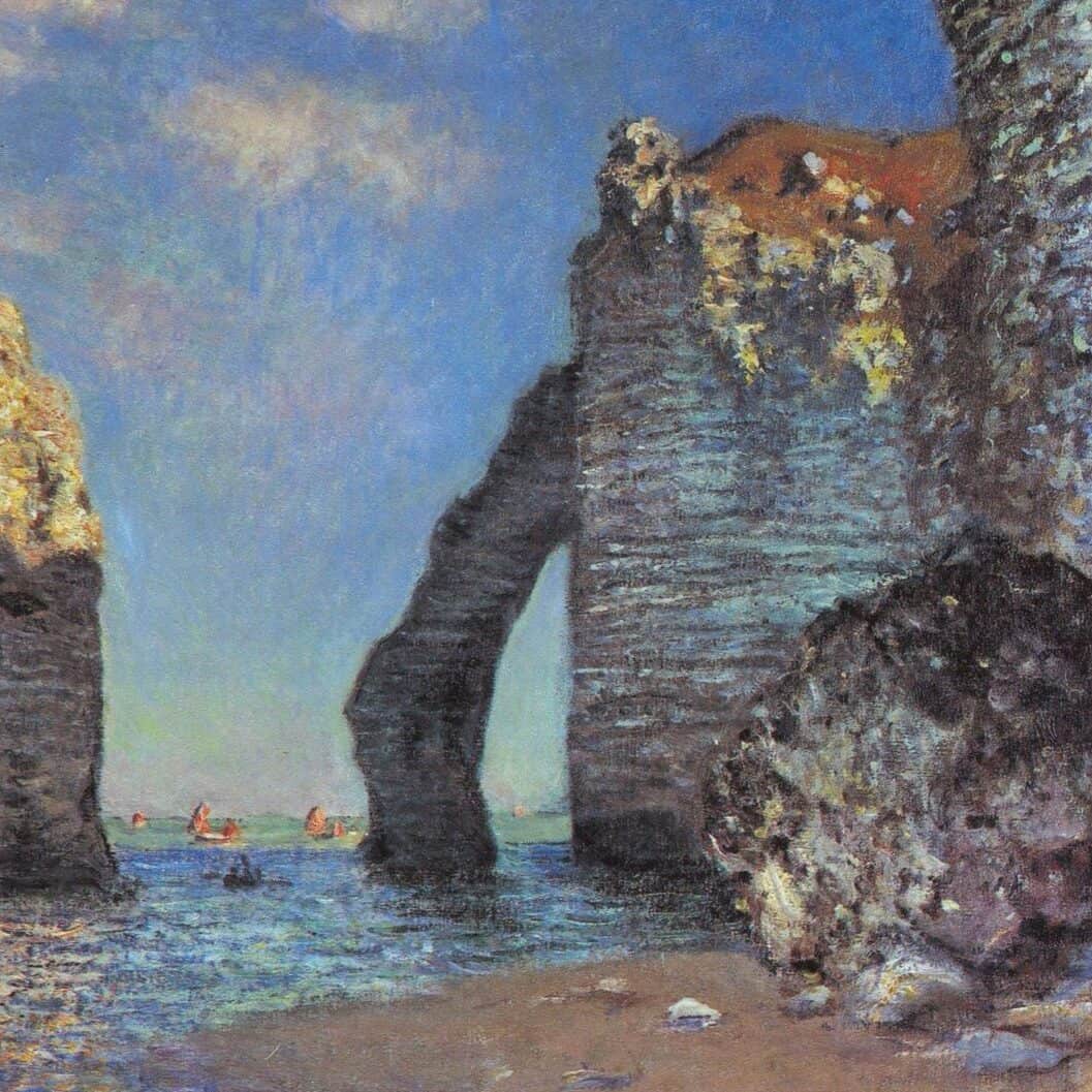 Claude Monet - Les falaises à Étretat (1885)