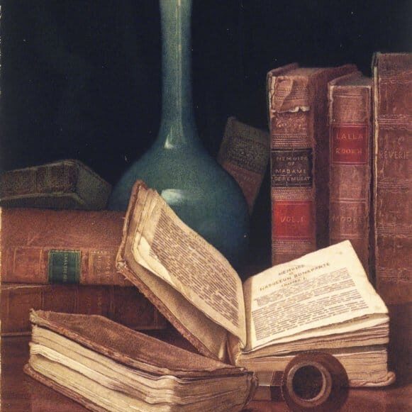Claude Raguet Hirst - La Table du rat de bibliothèque (The Bookworm’s Table), vers 1890