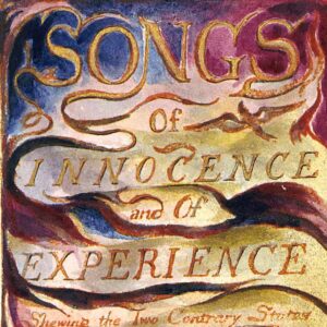 Couverture de Songs of Innocence and of Experience, le plus célèbre recueil de poèmes de William Blake
