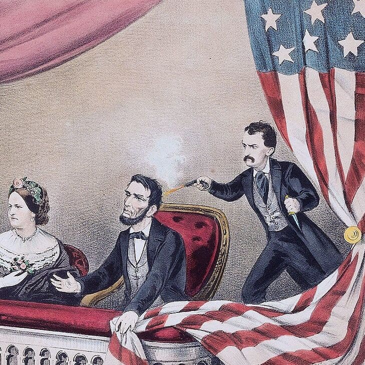 Currier & Ives - Assassinat d'Abraham Lincoln (1865)