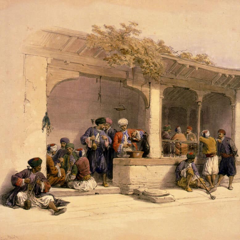 David Roberts - Café au Caire (1848)