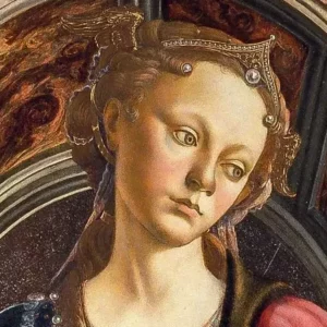 Détail de La Force, par Botticelli, 1470 (Florence, Gallerie degli Uffizi)
