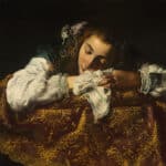 Domenico Fetti - Jeune fille endormie (1610-1620)