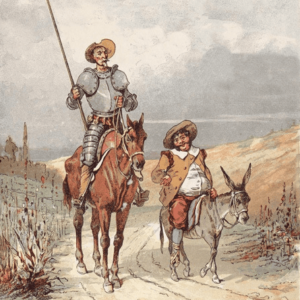 Don Quichotte et Sancho Panza, par Jules David