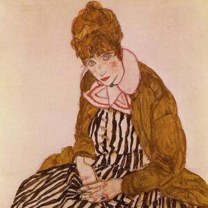 Egon Schiele, Edith Schiele assise (1915)