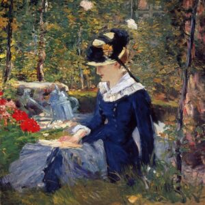 Édouard Manet - Jeune fille au seuil du jardin de Bellevue (1880)
