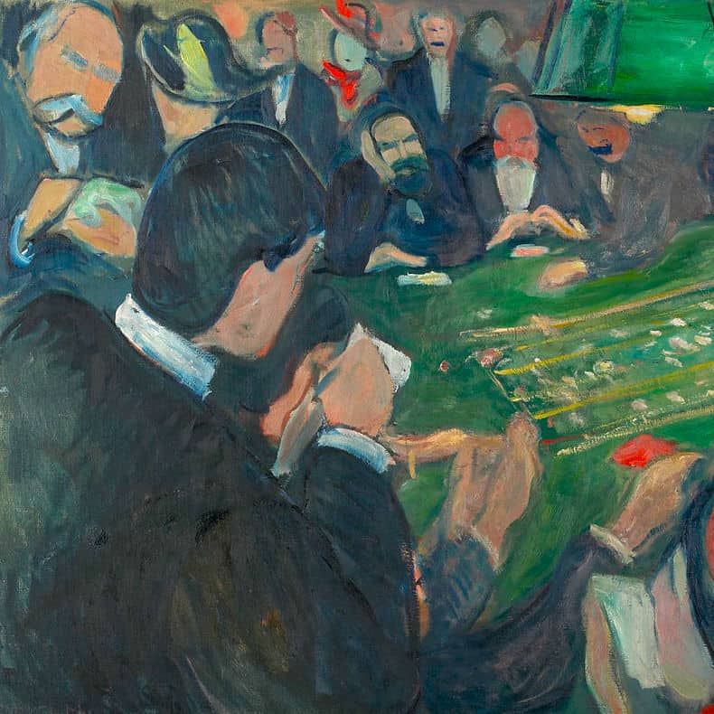 Edvard Munch - À la table de la roulette à Monte-Carlo (1892)