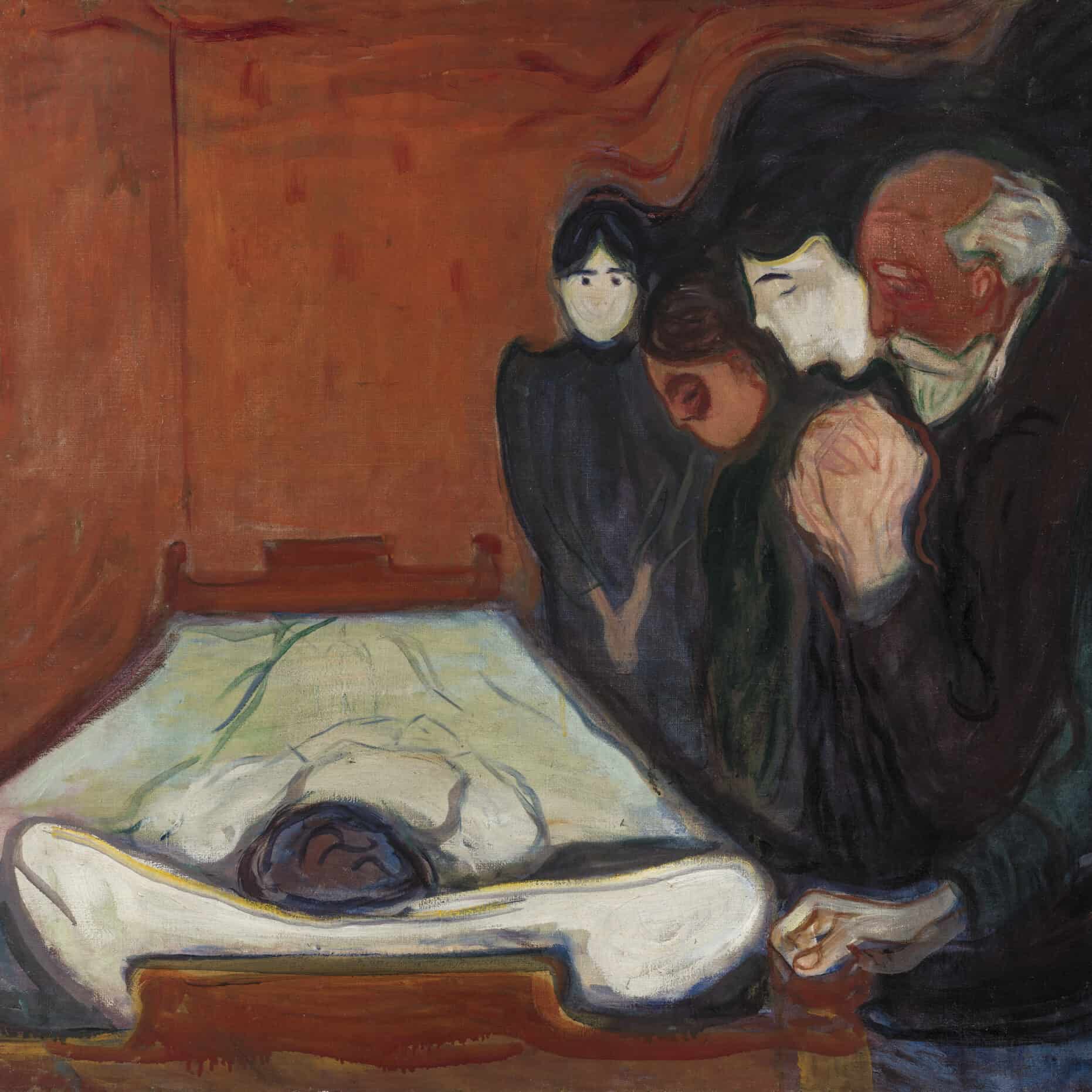 Edvard Munch - By the death bed (1896)