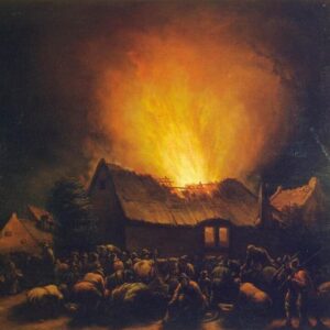 Egbert van der Poel - Incendie dans un village (première moitié du XVIIe siècle)