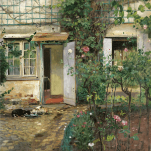 Eilif Peterssen - Maison ancienne en Normandie