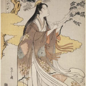 Eishi Hosoda, Portrait de la poétesse Ono-no-Komachi