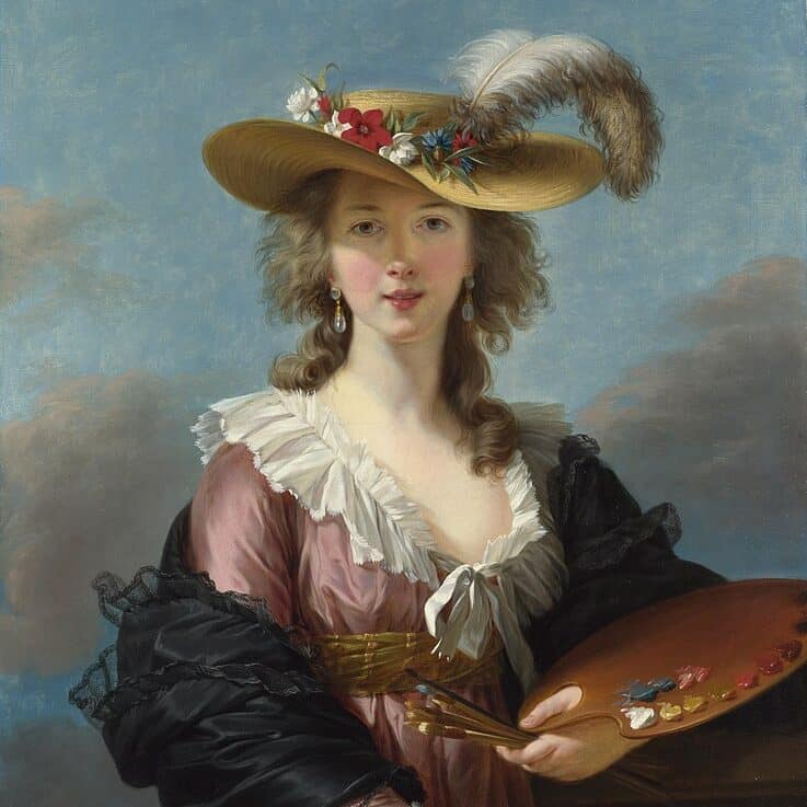Élisabeth Vigée Le Brun - Autoportrait au chapeau de paille (1782)