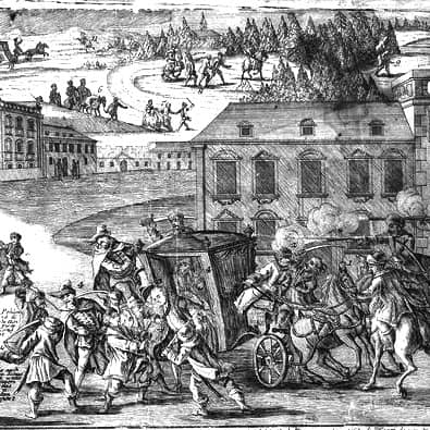 Enlèvement du roi de Pologne par les confédérés de Bar (1771)