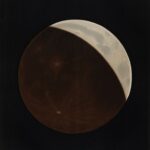 Étienne Léopold Trouvelot, Éclipse partielle de Lune (1874)
