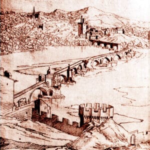 Etienne Martellange - Pont d'Avignon (XVIIe s)