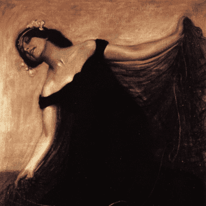 Eugen Spiro - La danseuse Baladine Klossowska (Merline), 1901