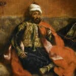 Eugène Delacroix, Turc fumant, assis sur un divan