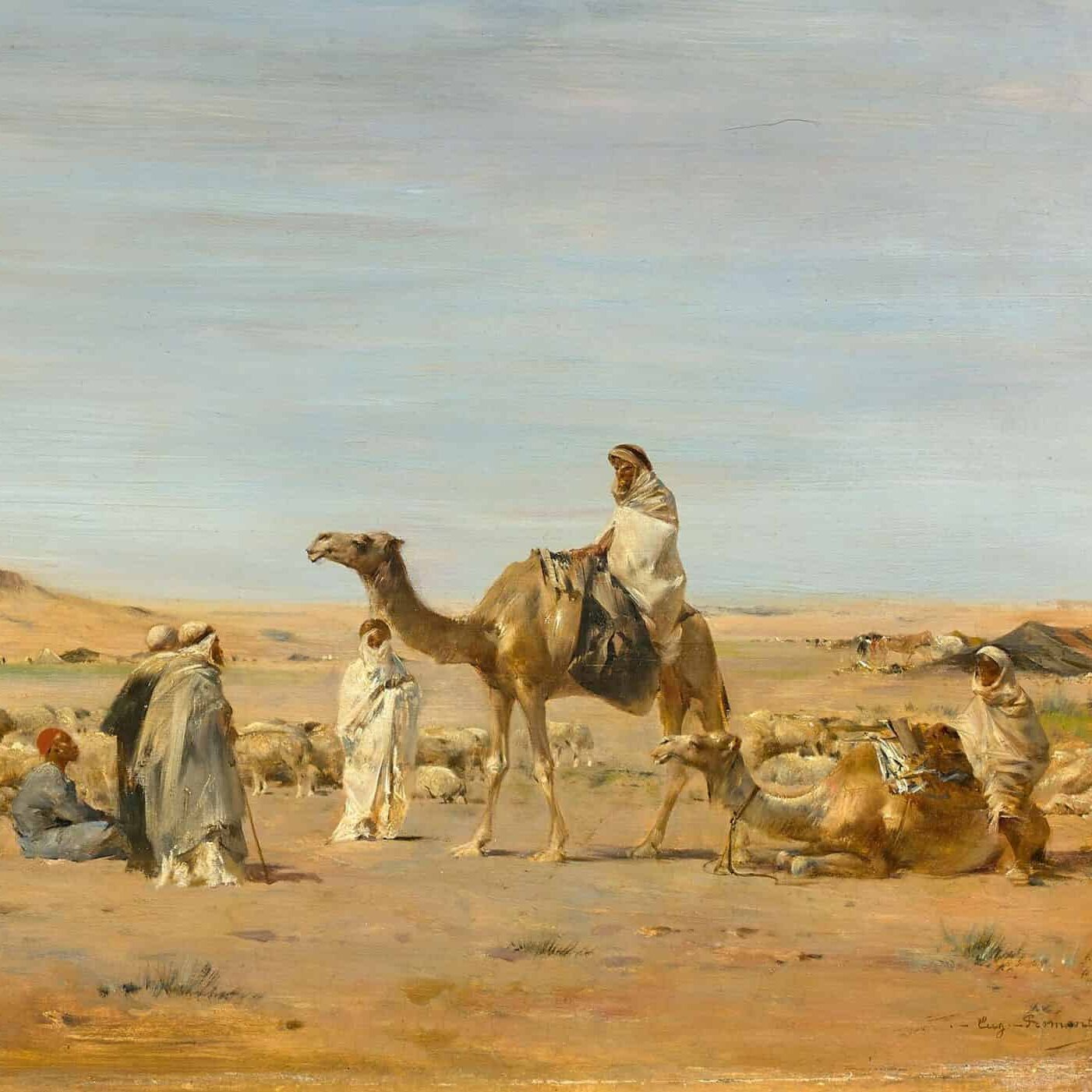 Eugène Fromentin, Campement dans le Sahara (1872)