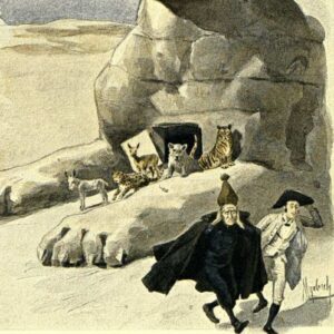 Felicien de Myrbach-Rheinfeld - Une illustration de la nouvelle de Jules Verne Aventures de la famille Raton (1866-69)