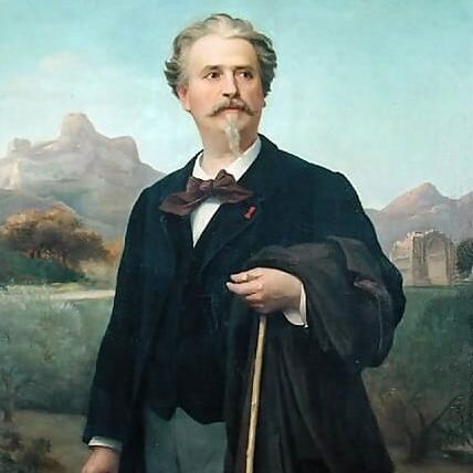 Félix-Auguste Clément - portrait de Frédéric Mistral (1885)