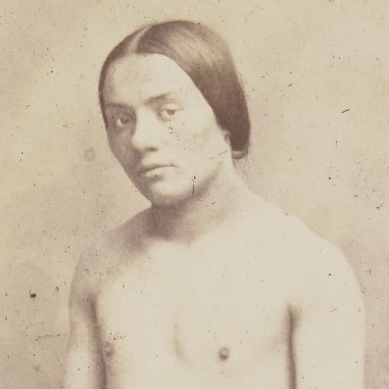 Félix Nadar - Hermaphrodite (1860), détail