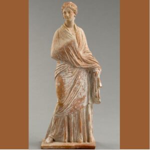 Femme drapée, tanagréenne (300 av. JC) - Paris, musée du Louvre