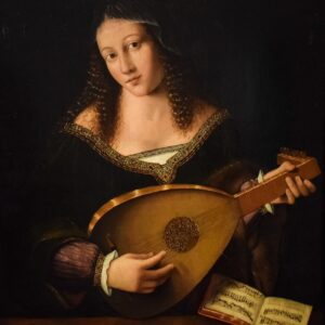 Femme à la mandoline