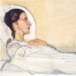 Ferdinand Hodler - Valentine Gode-Darel sur son lit d'hôpital (1914)
