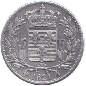 France, 5 franc (1821)